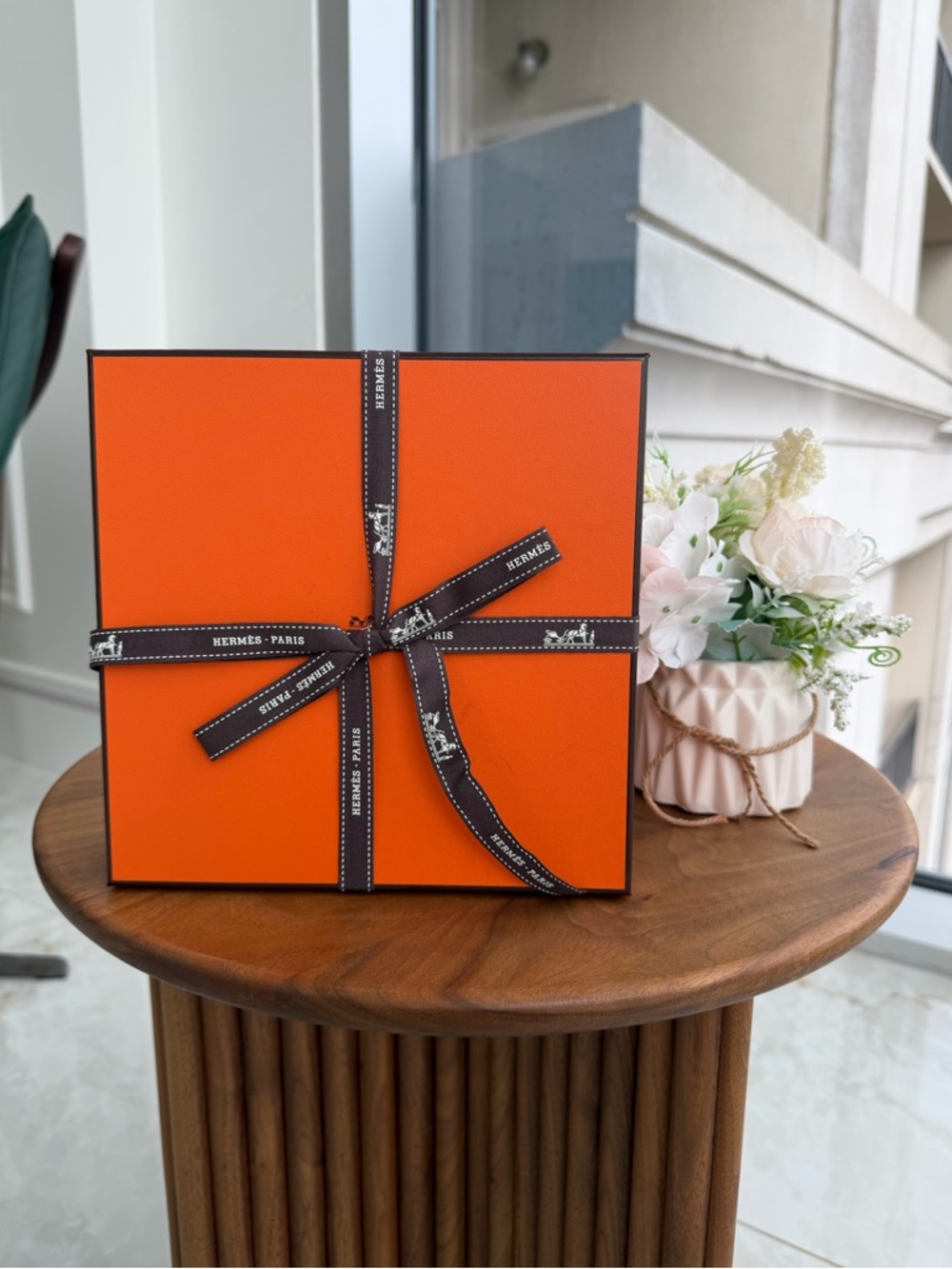 HERMÈS ⭐️ Empty Square Gift Accessories Box Set 8” x 8” x 2”